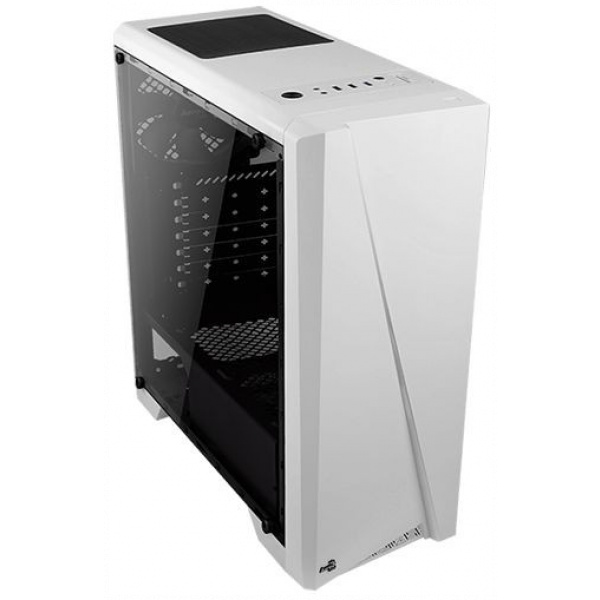 AeroCool Cylon RGB ház plexi oldallappal (fehér) #2