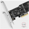 Axagon PCI Express x4 Kártya > 2x SATA 7-pin + 2x SATA M.2 SSD-hez PCES-SA4M2 #4