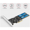 Axagon PCI Express x4 Kártya > 2x SATA 7-pin + 2x SATA M.2 SSD-hez PCES-SA4M2 #5