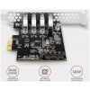 Axagon USB 3.2 Gen 1 vezérlő kártya PCIe x1 (4x USB-A port) #4