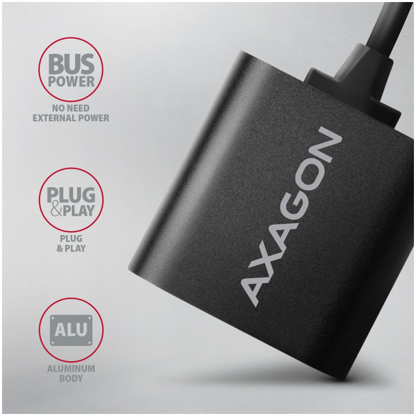 Axagon ADA-12 sztereo USB hangkártya kábellel #4