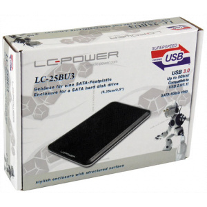 LC Power LC-25BU3 USB 3.0 periféria ház 2,5" SATA HDD-hez (fekete) #2