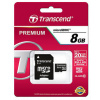 8GB Transcend microSD kártya + SD adapter (Class 10) #2