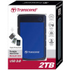 2TB Transcend StoreJet© 25H3 USB-s HDD USB3.0 (ütésálló) - kék #4