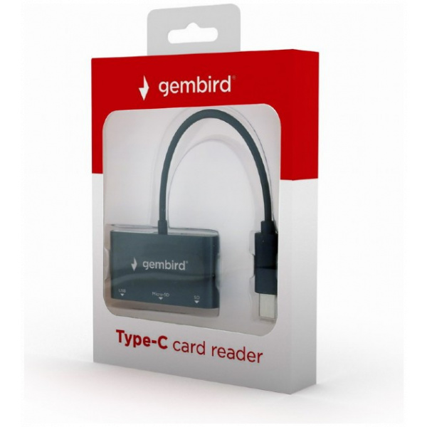 Gembird SD / microSD kártyaolvasó USB 3.1 Type-C csatlakozással #2