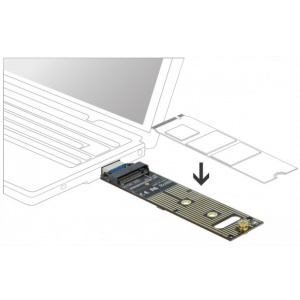 Delock Külső ház PCIe NVMe M.2 SSD > USB 3.1 Type-A #2