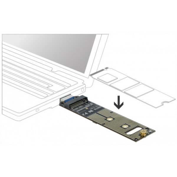 Delock Külső ház PCIe NVMe M.2 SSD > USB 3.1 Type-A #2