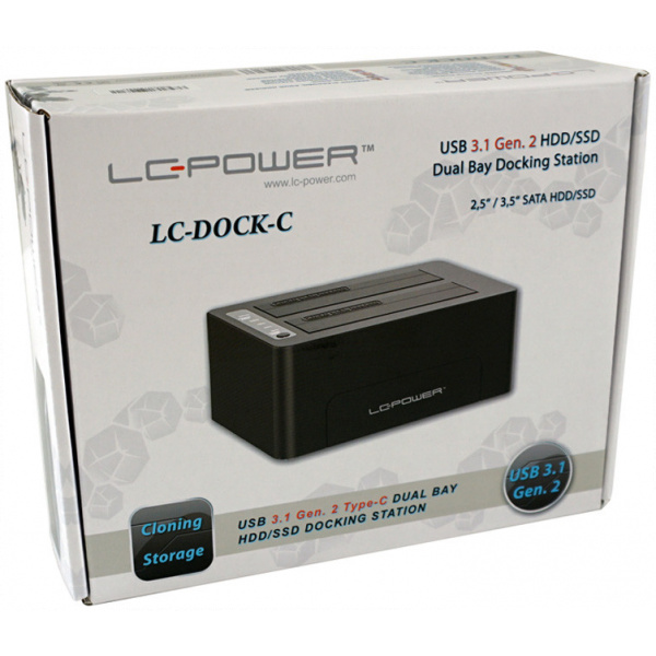 LC Power SATA dokkoló HDD/SSD-hez USB Type-C (LC-DOCK-C) #3