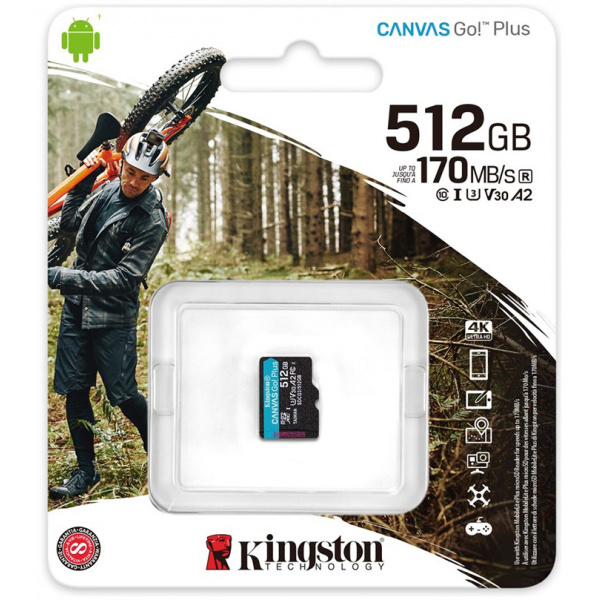 512GB Kingston Canvas Go! Plus microSD kártya (Class 10) #2