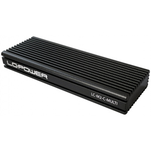 LC Power LC-M2-C-MULTI külső ház SATA / PCIe NVMe M.2 SSD-hez > USB-C 3.2 #2
