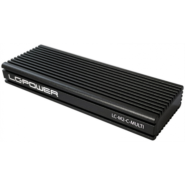 LC Power LC-M2-C-MULTI külső ház SATA / PCIe NVMe M.2 SSD-hez > USB-C 3.2 #2