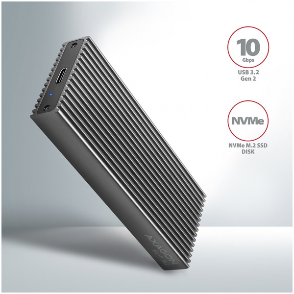 Axagon EEM2-XR külső ház bordával NVMe M.2 SSD-hez > USB-C 3.2 Gen 2 #2