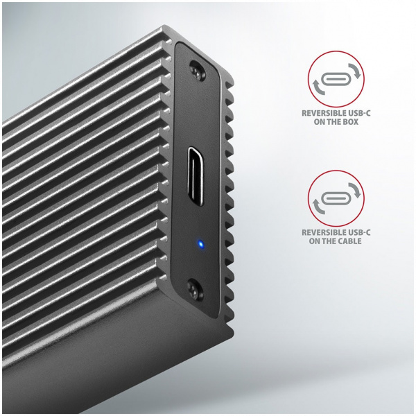 Axagon EEM2-XR külső ház bordával NVMe M.2 SSD-hez > USB-C 3.2 Gen 2 #4
