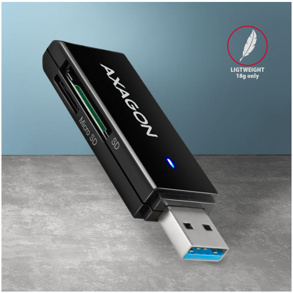 Axagon CRE-S2N SD/microSD kártyaolvasó USB 3.2 csatlakozással #5