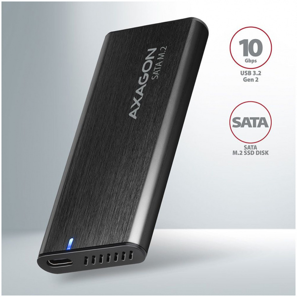 Axagon EEM2-SBC külső ház SATA M.2 SSD-hez > USB-C 3.2 Gen 2 #2