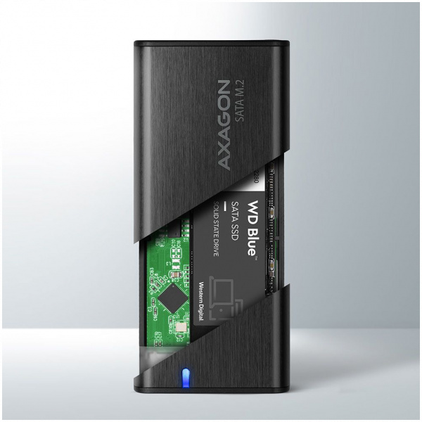 Axagon EEM2-SBC külső ház SATA M.2 SSD-hez > USB-C 3.2 Gen 2 #4