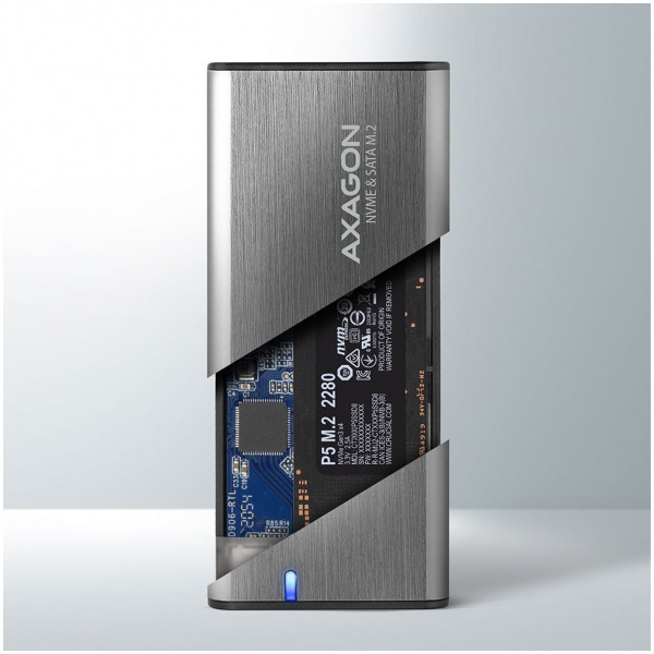 Axagon EEM2-SG2 külső ház NVMe és SATA M.2 SSD-hez > USB-C 3.2 Gen 2 #4