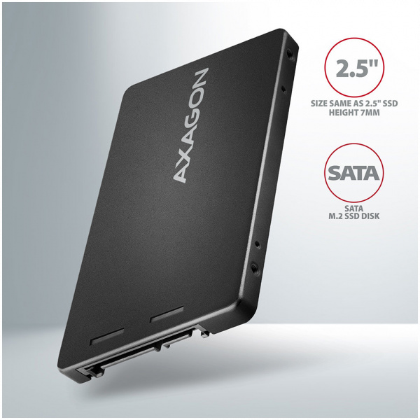 Axagon RSS-M2B belső 2,5" SATA ház M.2 SATA SSD-hez #6