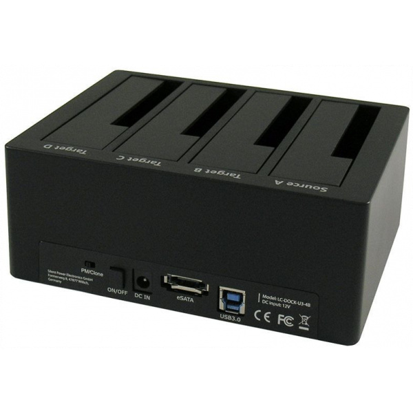 LC Power LC-DOCK-U3 SATA dokkoló akár 4db SATA HDD-hez klón funkcióval (USB 3.0) #2
