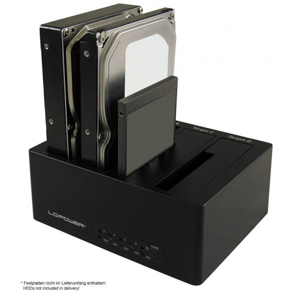 LC Power LC-DOCK-U3 SATA dokkoló akár 4db SATA HDD-hez klón funkcióval (USB 3.0) #3
