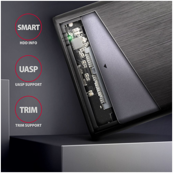 Axagon Raw Box USB-C periféria ház 2,5" SATA HDD/SSD-hez #3