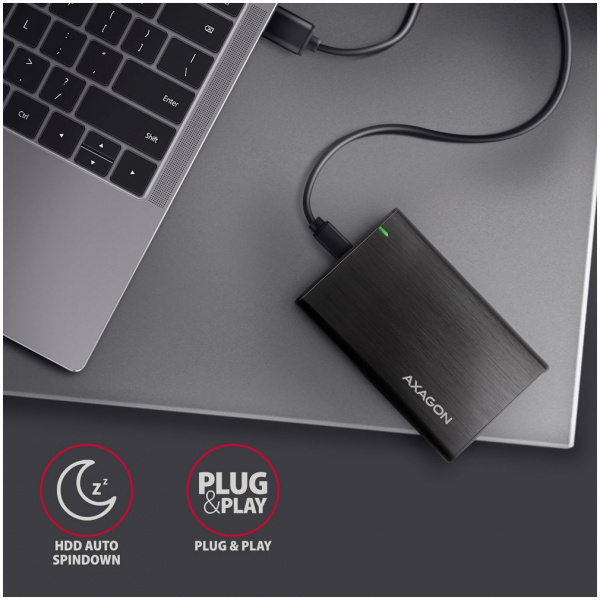 Axagon Raw Box USB-C periféria ház 2,5" SATA HDD/SSD-hez #4