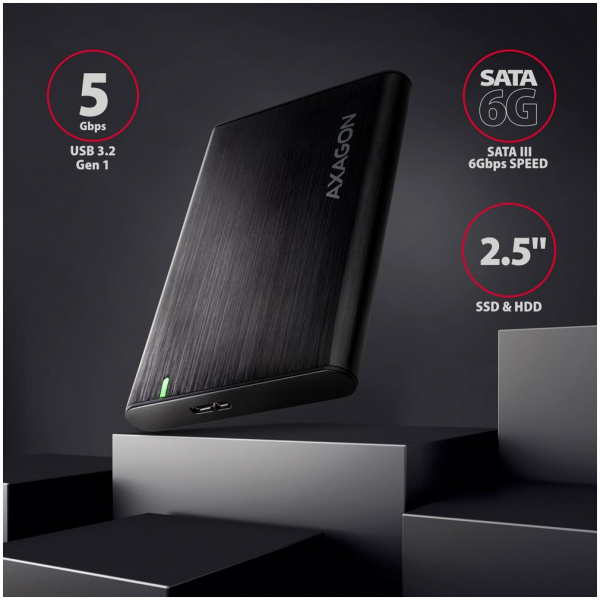 Axagon EE25-A6M külső ház 2,5" SATA HDD/SSD-hez > USB 3.2 #2
