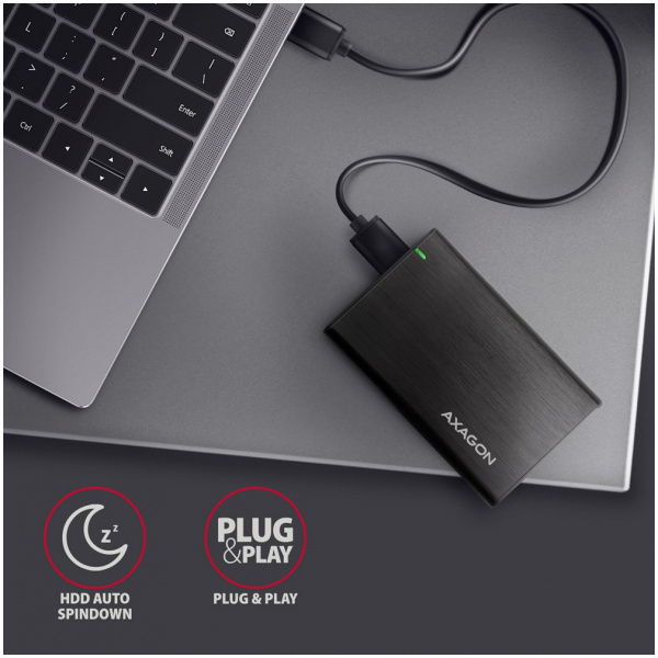 Axagon EE25-A6M külső ház 2,5" SATA HDD/SSD-hez > USB 3.2 #5