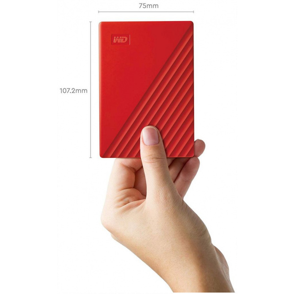 2TB WD My Passport Portable Storage USB3.2 piros #6