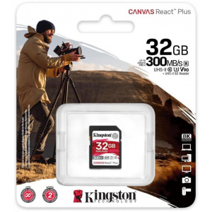 32GB Kingston Canvas React Plus V90 SD memóriakártya (Class 10) #2