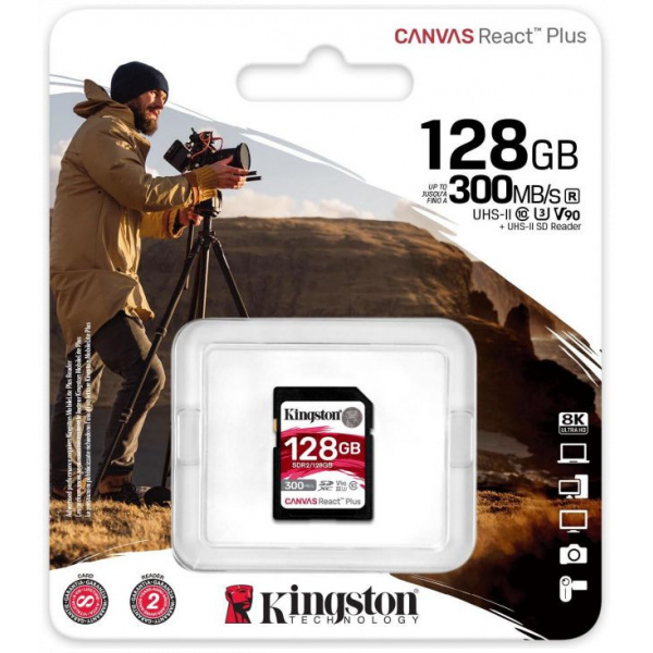 128GB Kingston Canvas React Plus V90 SD memóriakártya (Class 10) #2