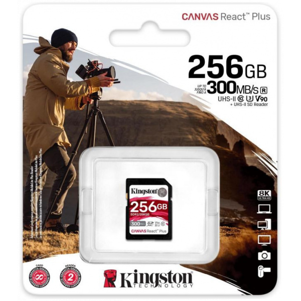 256GB Kingston Canvas React Plus V90 SD memóriakártya (Class 10) #2