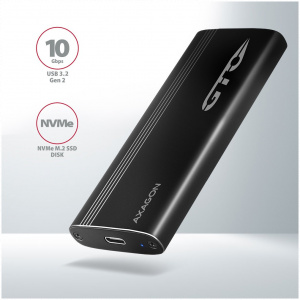 Axagon EEM2-GTO SuperSpeed+ NVMe M.2 vékony SSD tok USB-C #2