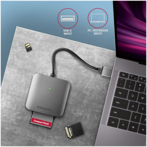Axagon CRE-S3 SD/microSD/CF kártyaolvasó USB 3.2 Type-A csatlakozással #2