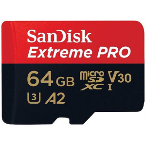 64GB Sandisk Extreme PRO microSD kártya + SD adapter (Class 10) 214503 #2