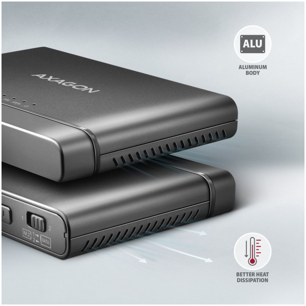 Axagon ADSA-CC USB-C 10Gbps M.2 NVMe + SATA SSD/HDD adapter #6