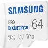 64GB Samsung PRO Endurance microSD kártya + SD adapter (Class 10) #4