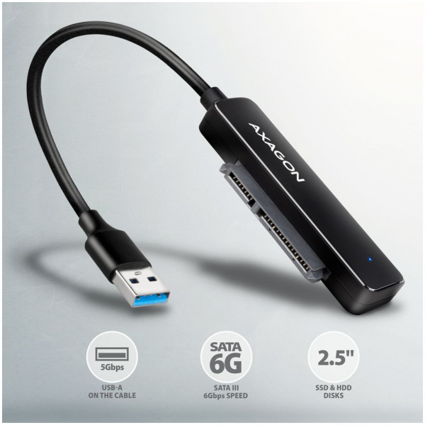 Axagon ADSA-FP2A USB 3.2 > 2,5" SATA (SSD / HDD) átalakító #2