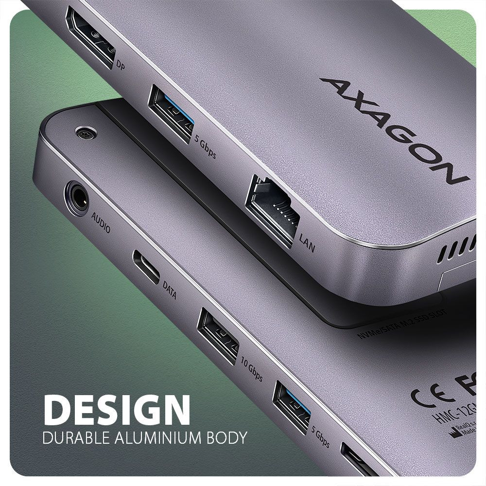 Axagon HMC-12GM2 USB Type-C 12-In-1 dokkoló #5