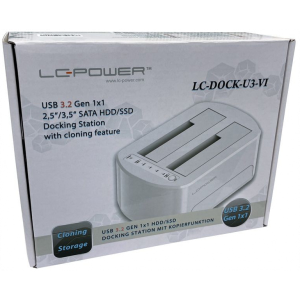 LC Power SATA dokkoló HDD/SSD-hez USB 3.2 (LC-DOCK-U3-VI) #6