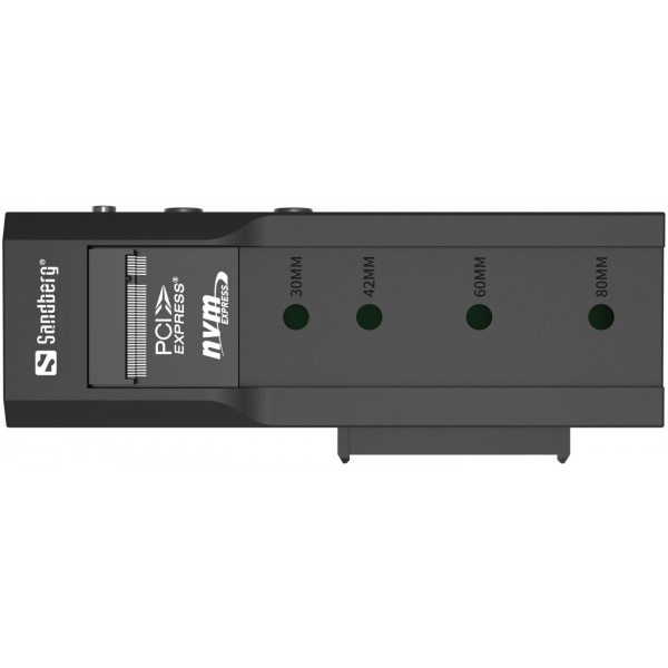 Sandberg NVMe/SATA USB 3.2 dokkoló klón funkcióval (M2 + NVMe + SATA) #3