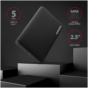 Axagon Slide Box USB 3.2 periféria ház 2,5" SATA HDD/SSD-hez #2