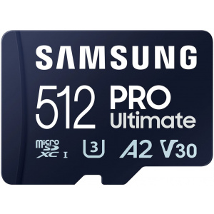512GB Samsung PRO Ultimate microSD kártya + SD adapter (Class 10) #2