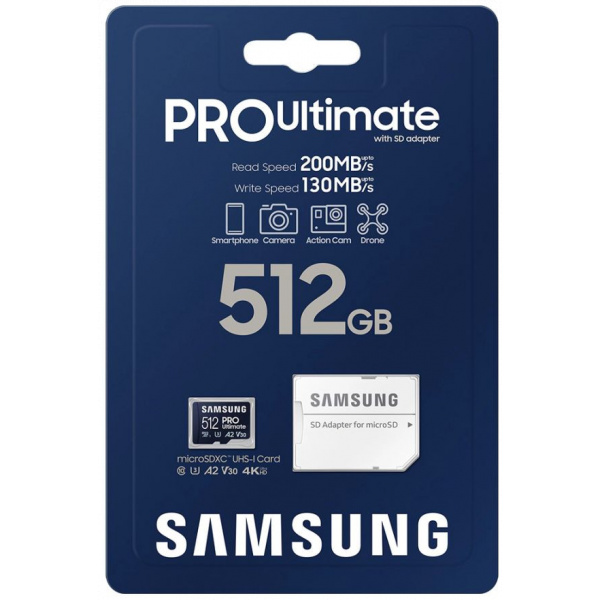 512GB Samsung PRO Ultimate microSD kártya + SD adapter (Class 10) #3
