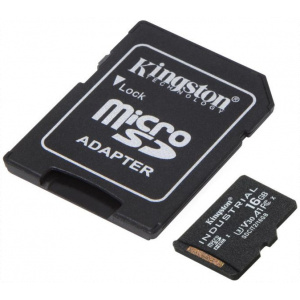 16GB Kingston Industrial Plus microSD kártya + SD adapter (Class 10) #2