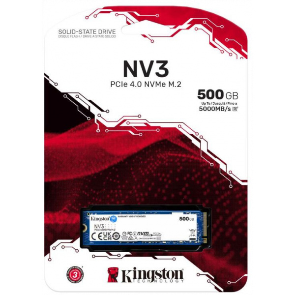 500GB Kingston NV3 NVMe SSD M.2 2280 (PCIe 4.0) NEW #3
