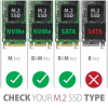 Axagon EEM2-GTS2 külső ház NVMe és SATA M.2 SSD-hez > USB-C 3.2 Gen 2 #10