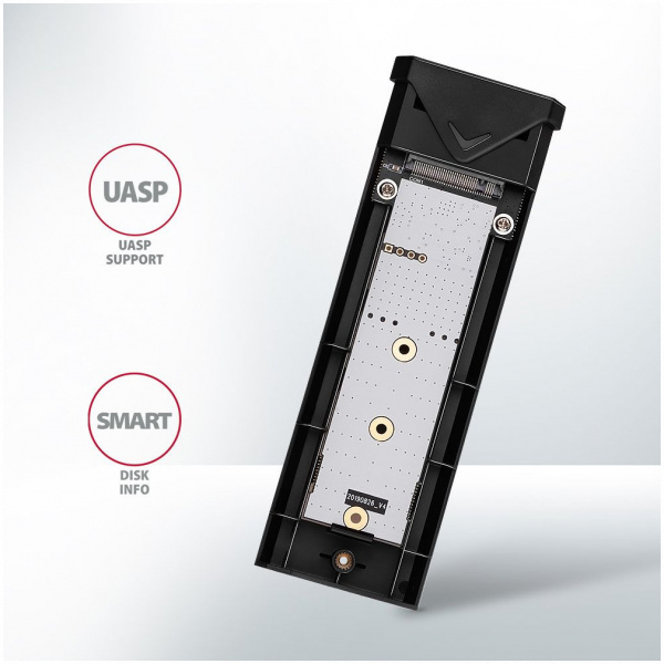 Axagon EEM2-UB2 külső ház NVMe M.2 SSD-hez > USB-C 3.2 Gen 2 #8