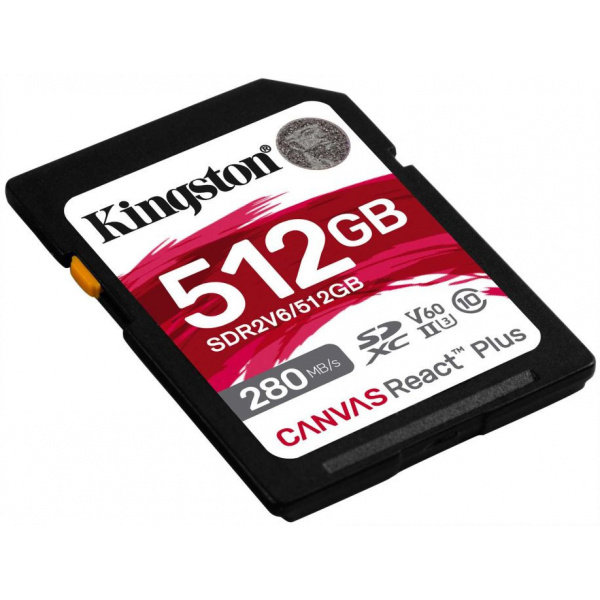 512GB Kingston Canvas React Plus V60 SD memóriakártya (Class 10) #2