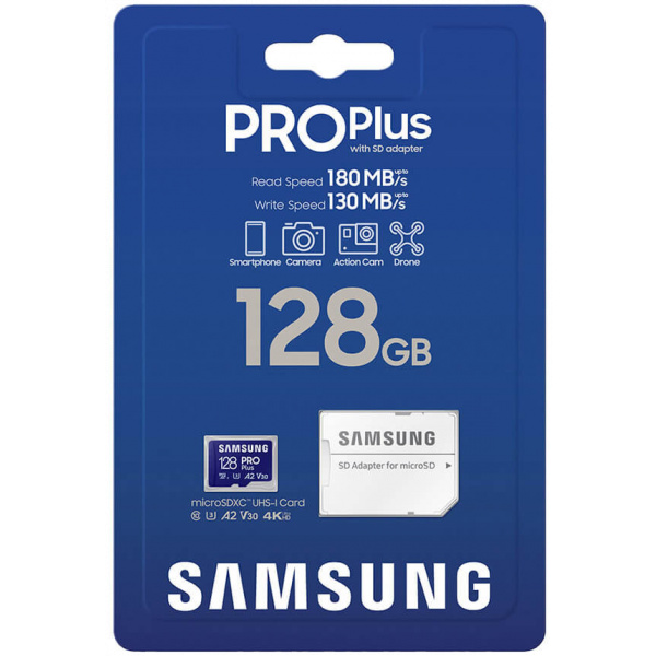 128GB Samsung Pro Plus microSD kártya + SD adapter (Class 10) #4